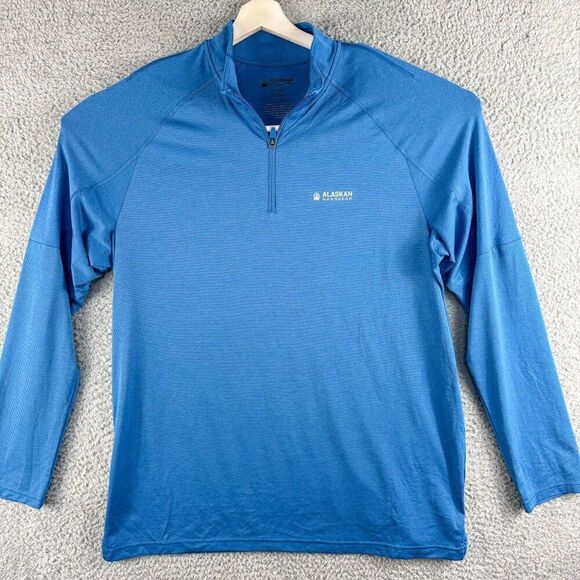 Alaskan Hardgear Tun-Dry 1/4 Zip Mens Large Duluth Trading Outdoor Workwear Hike - Picture 1 of 14